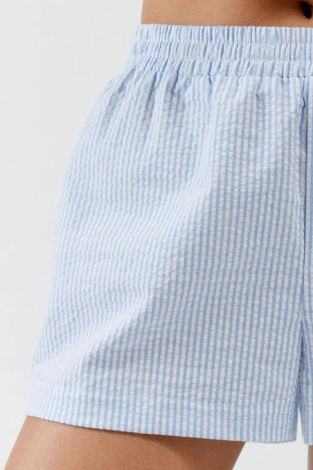 Striped Elastic Waist Shorts, image 17