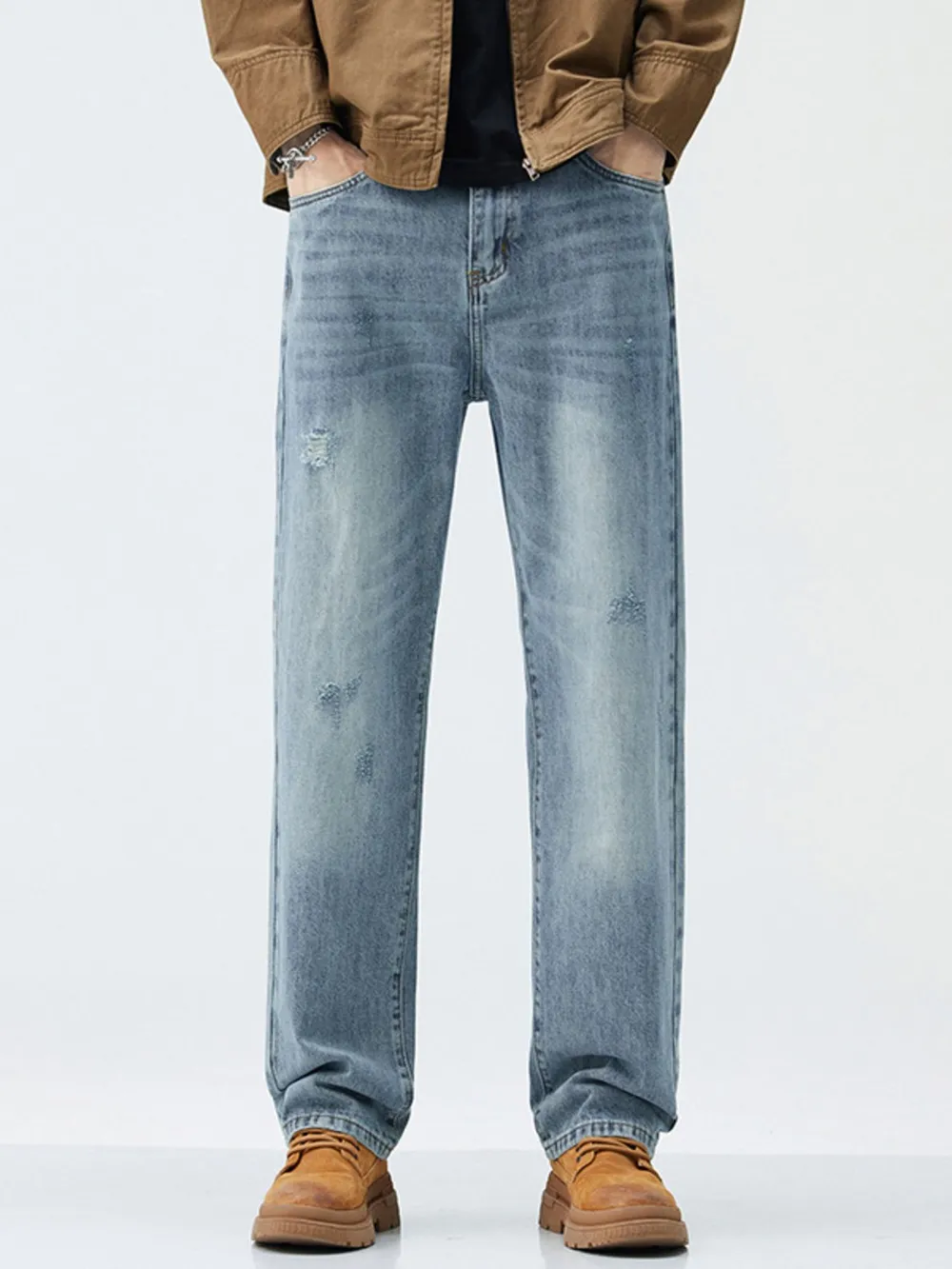 Men's Wide Leg Jeans, image 6