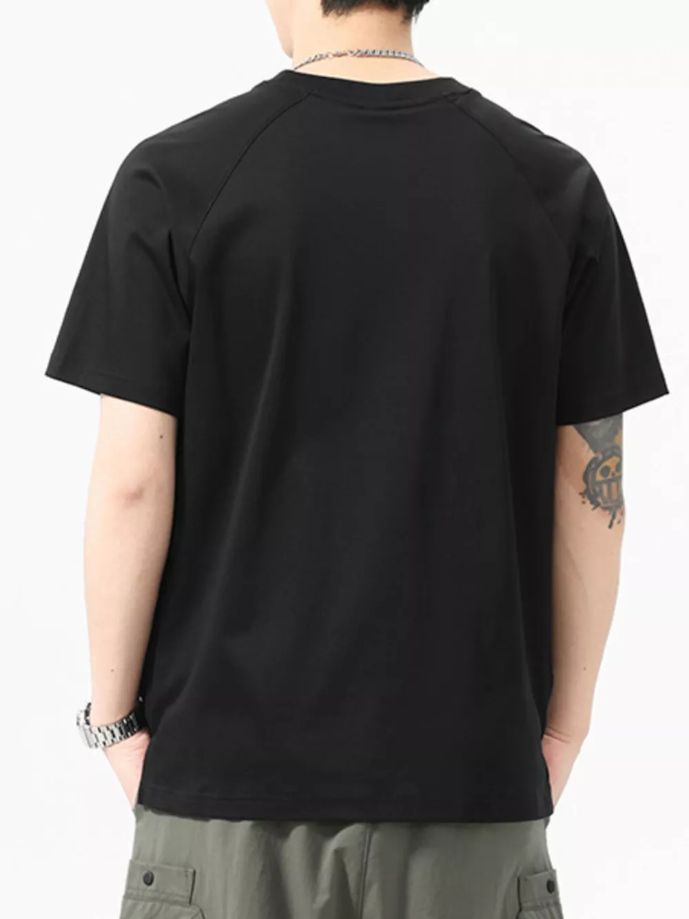 Men's Full Size Round Neck Short Sleeve T-Shirt Plus Size, image 4