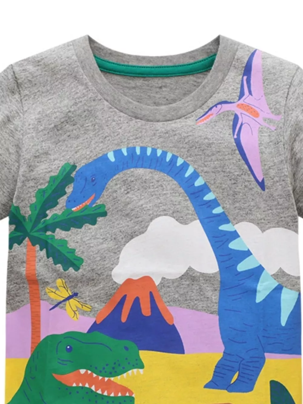 Children's Printed Round Neck Short Sleeve T-Shirt, image 7