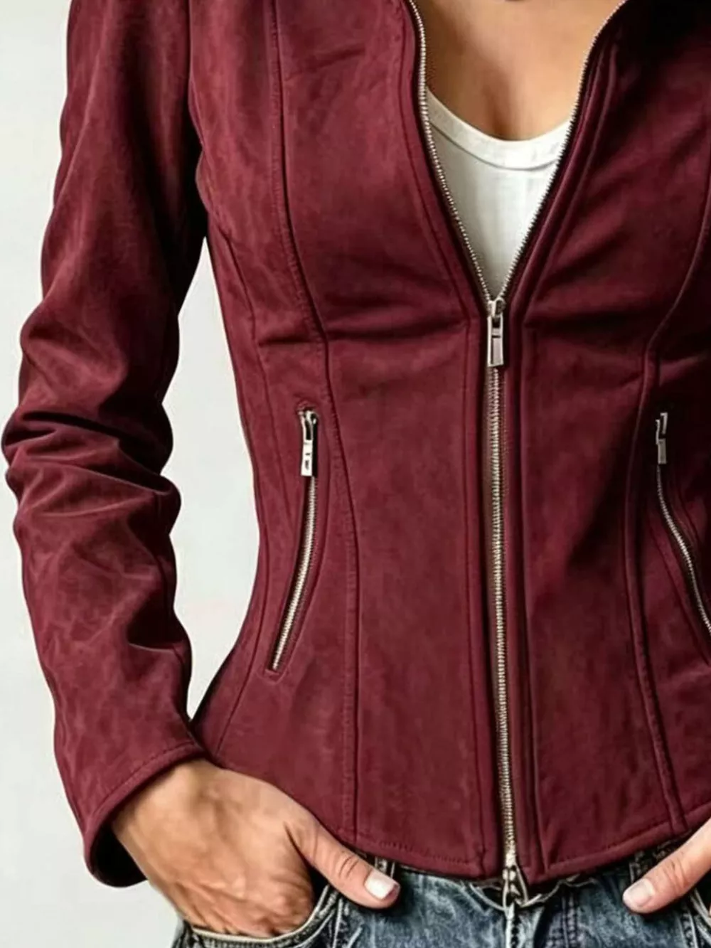 Slim-Fit Zip-Up Jacket, image 15