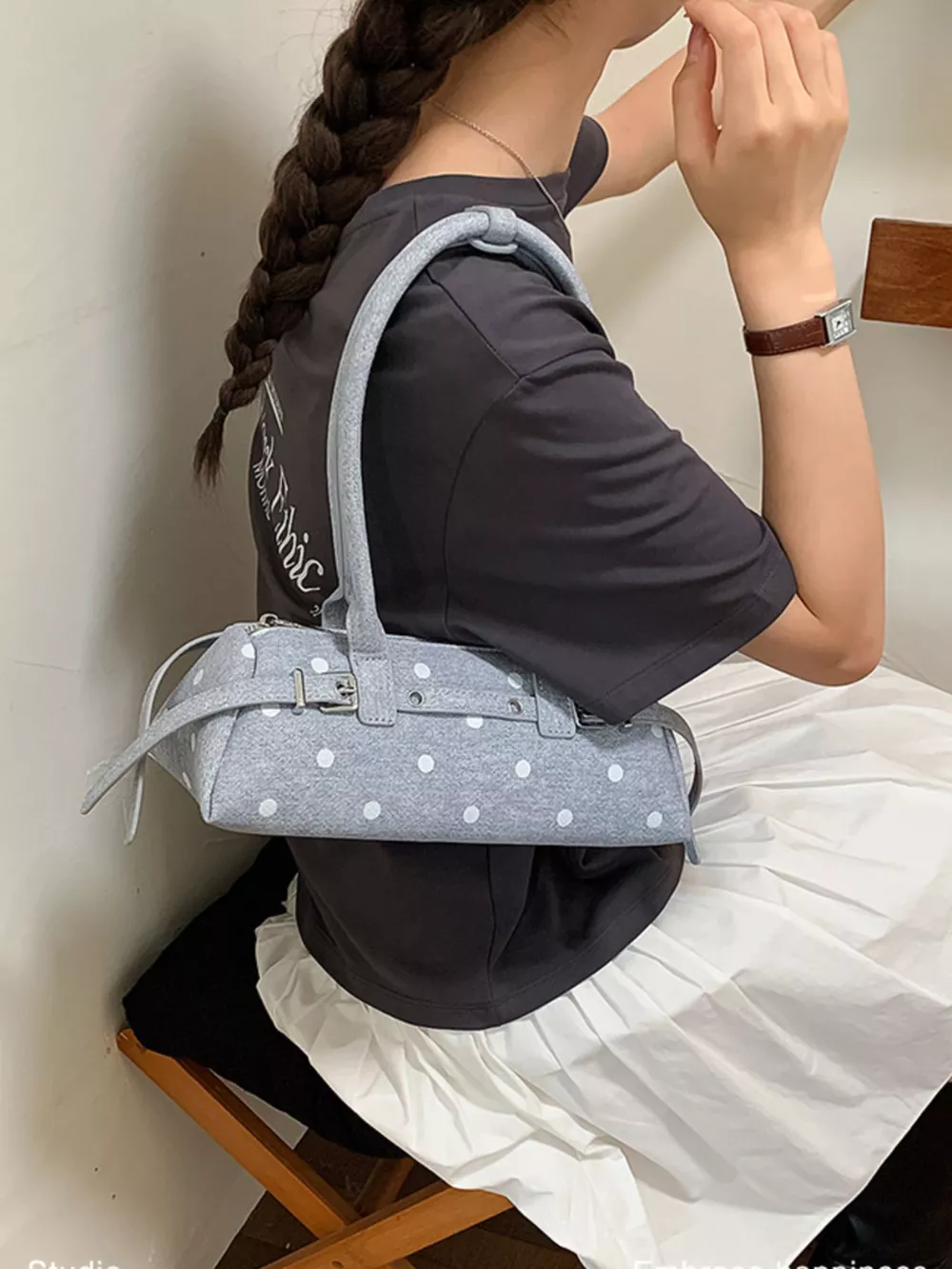 Polka Dot Shoulder Bag, image 5
