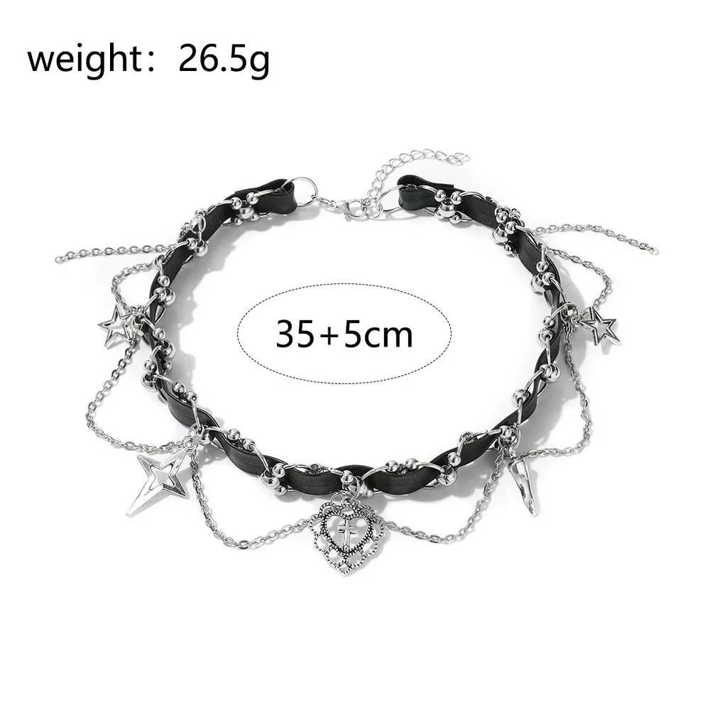 Gothic Charm Choker Necklace, image 5