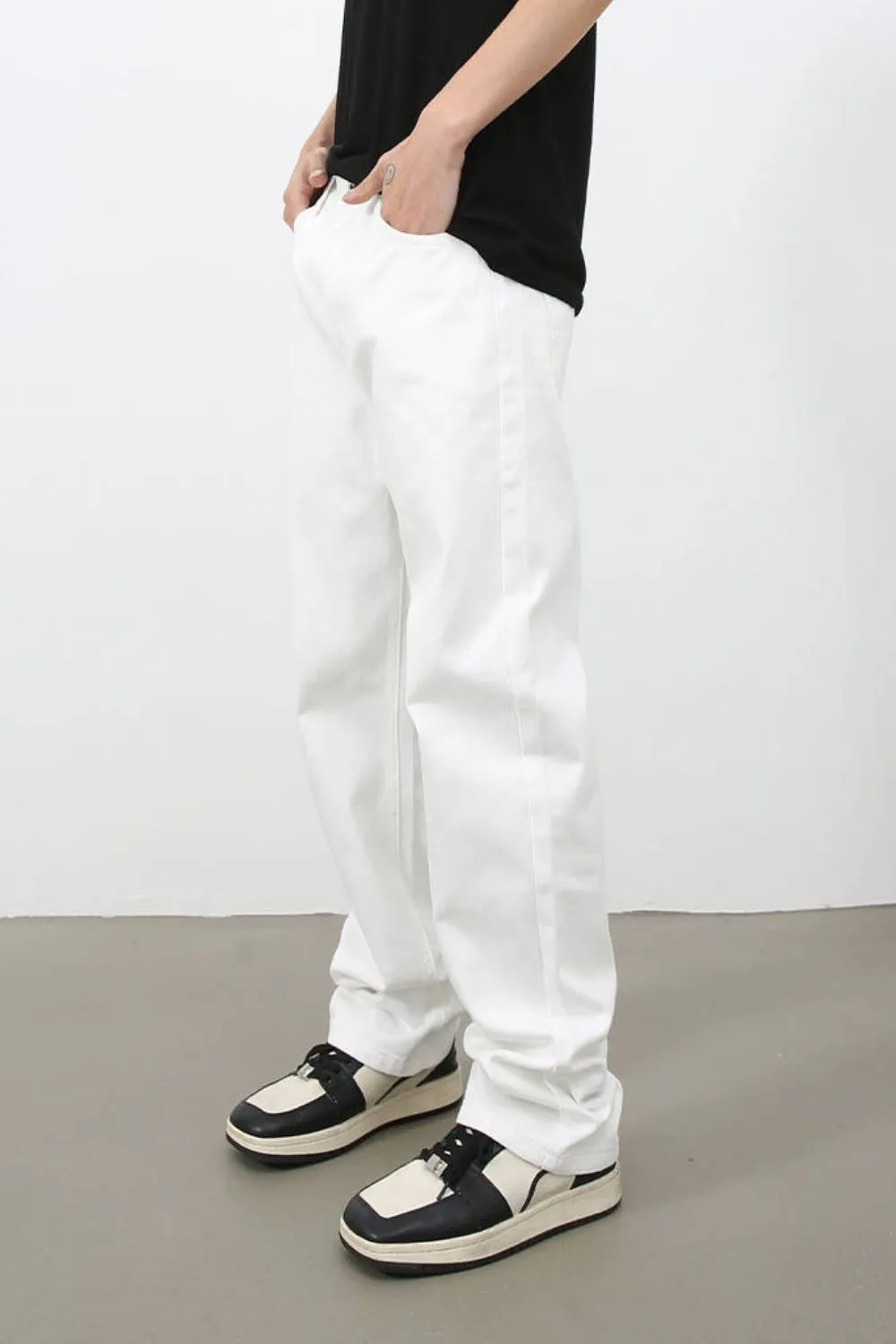Men's Mid Rise Jeans with Pockets, image 4