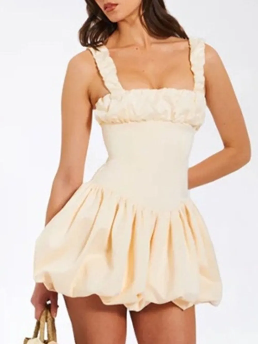 Bubble Hem Mini Dress, image 6