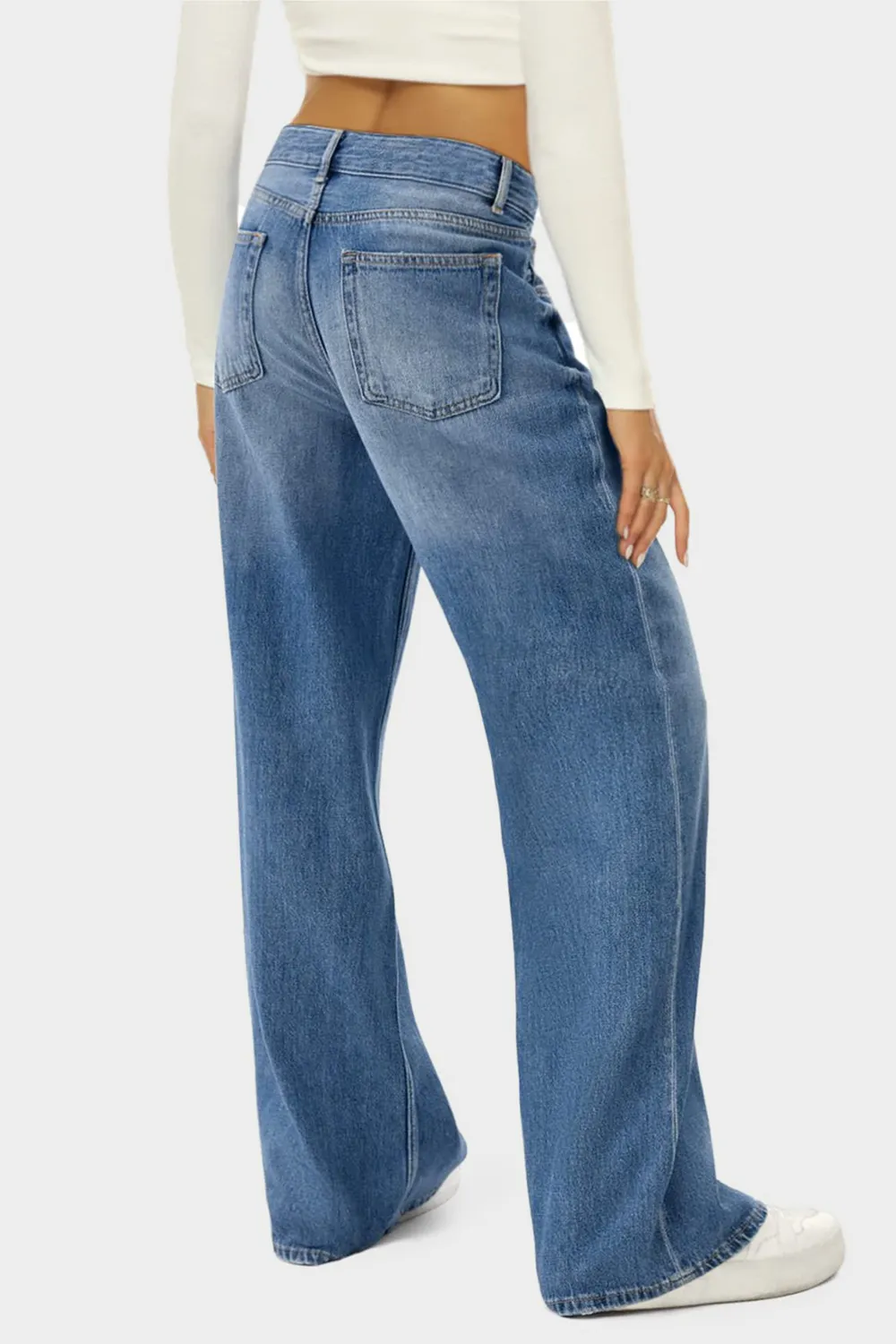 High Waist Wide Leg Jeans, image 3