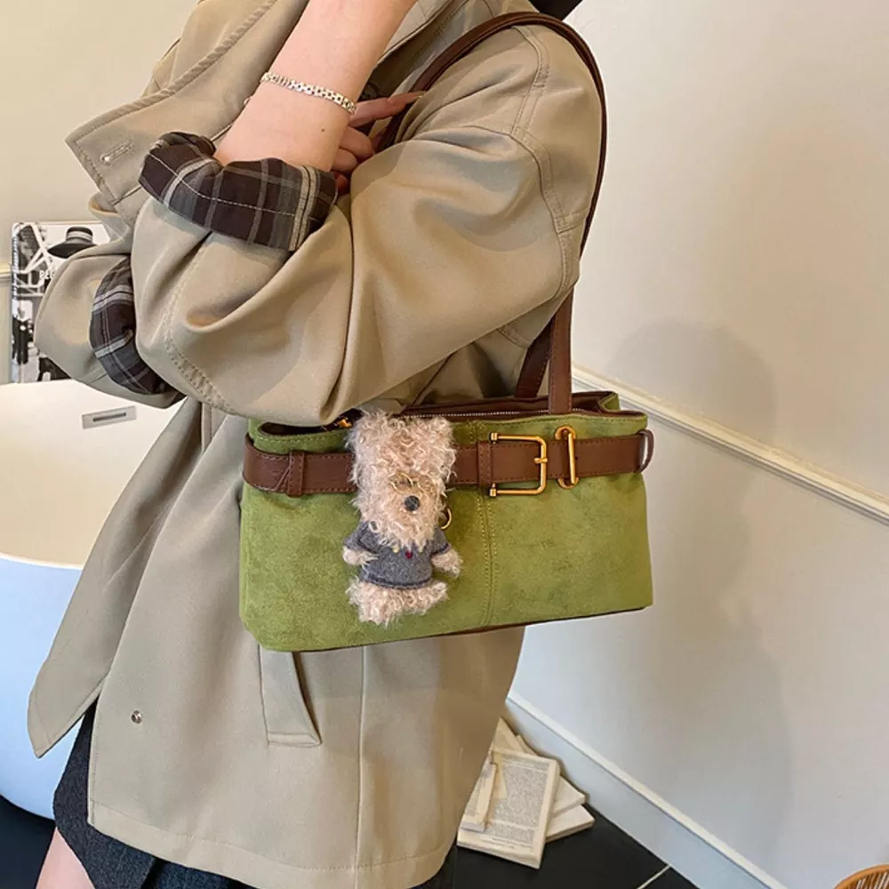 Buckle Decor Shoulder Bag, image 5