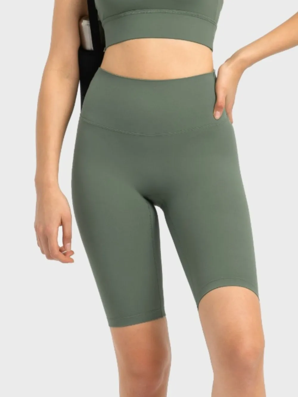High Rise Wide Waistband Active Shorts, image 27