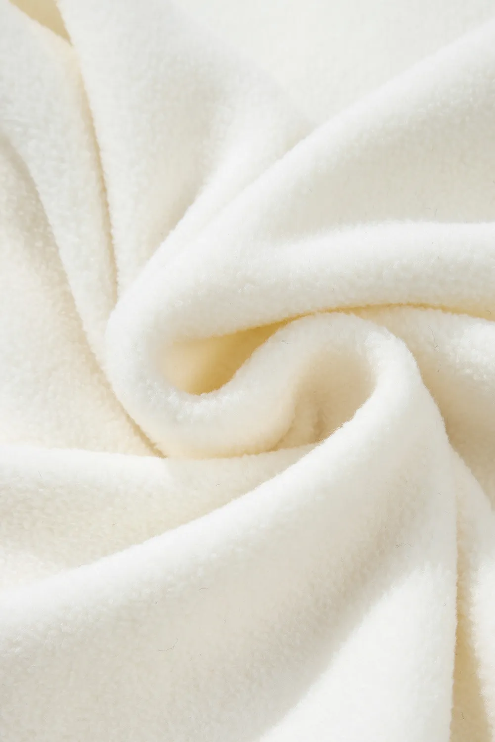 Mock Neck Long Sleeve Sherpa Sweatshirt, image 3