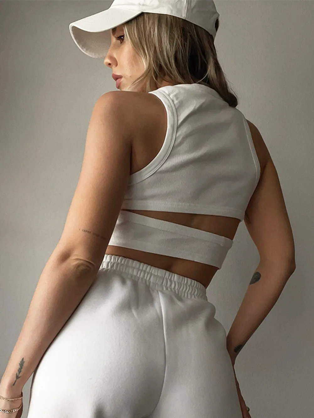 Cutout Round Neck Tank, image 3