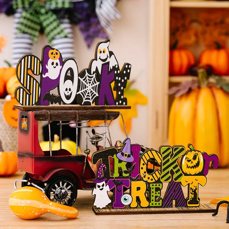 Halloween Wooden Decorative Tabletop Ornament, image 3