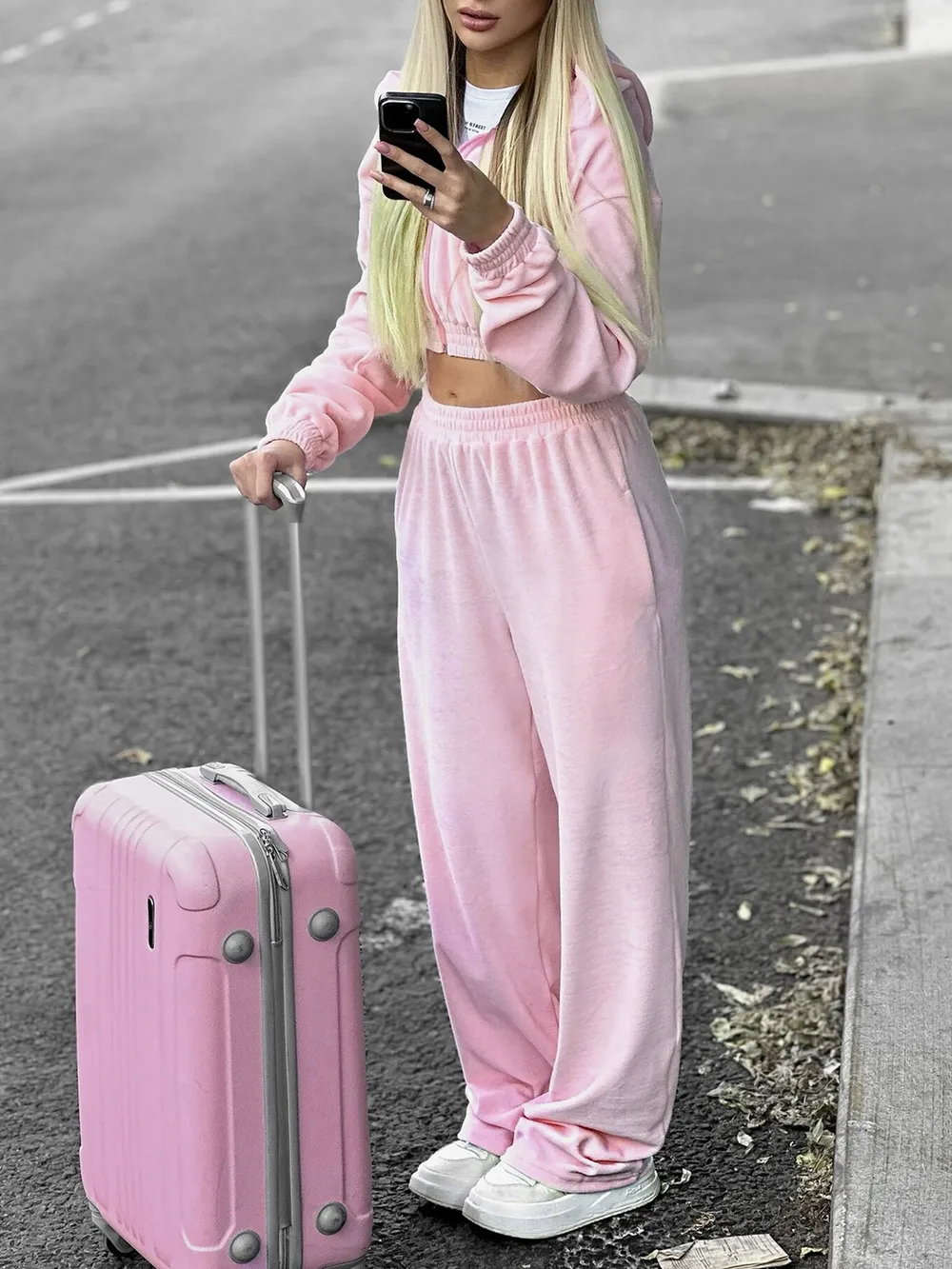 Zip Up Hoodie and Pocketed Pants Set, image 14
