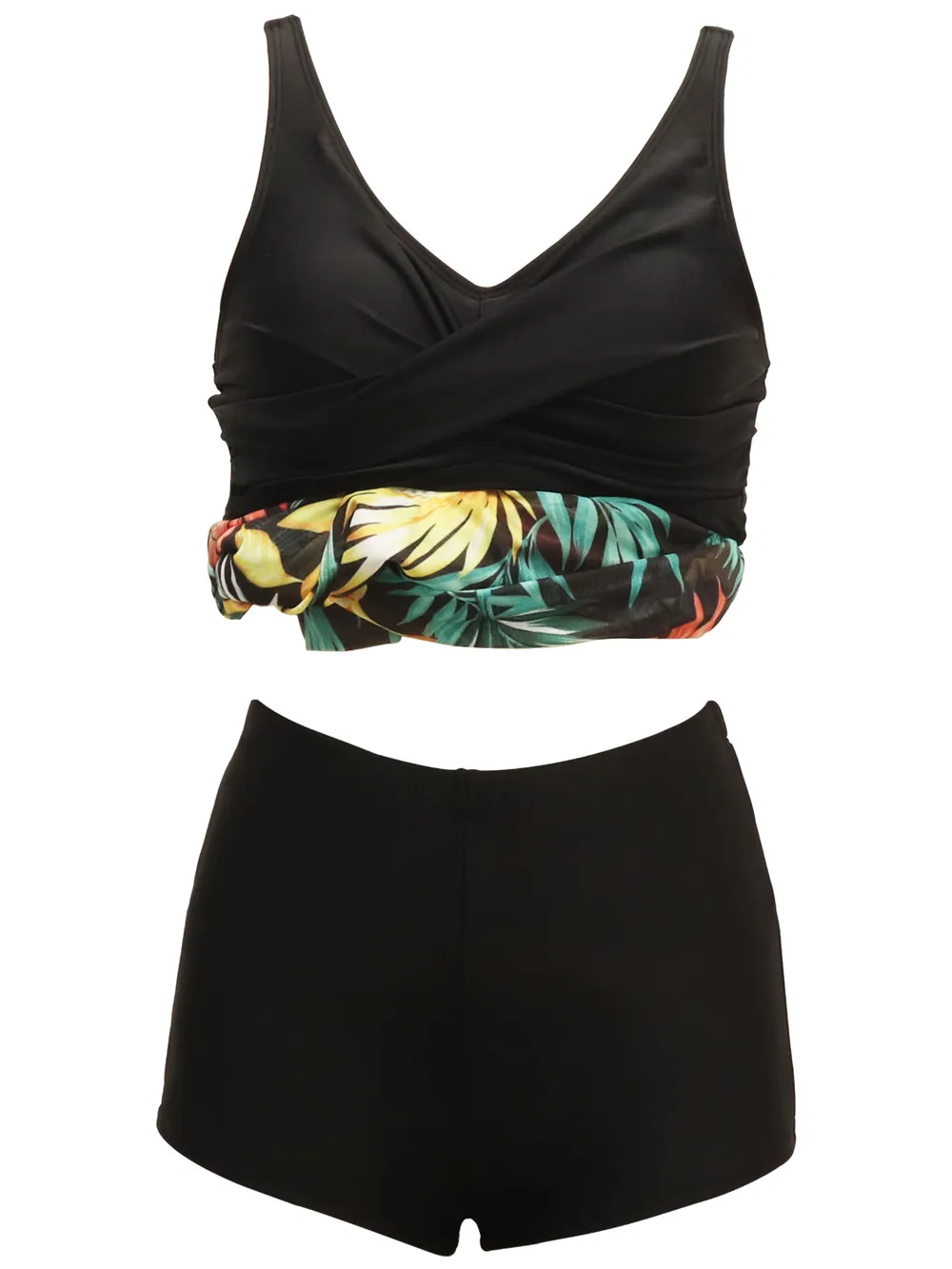 Printed Wide Strap Two-Piece Swim Set, image 13