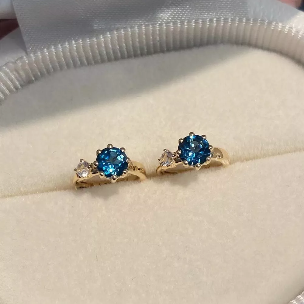 925 Sterling Silver Zircon Hoop Earrings, image 3