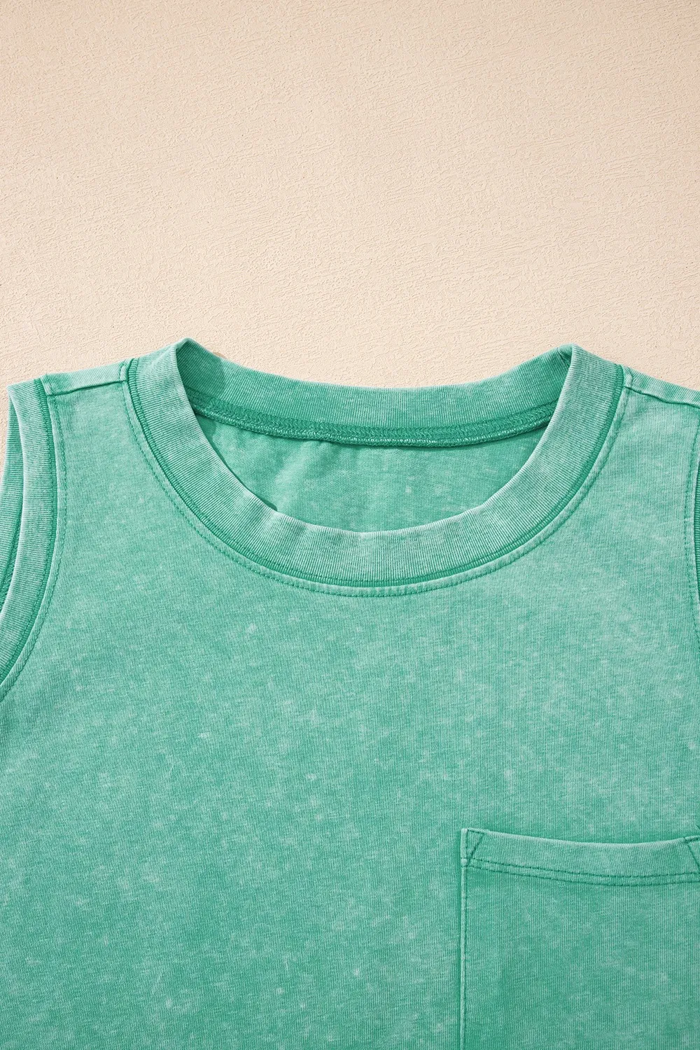 Round Neck Tank with Chest Pocket, image 22