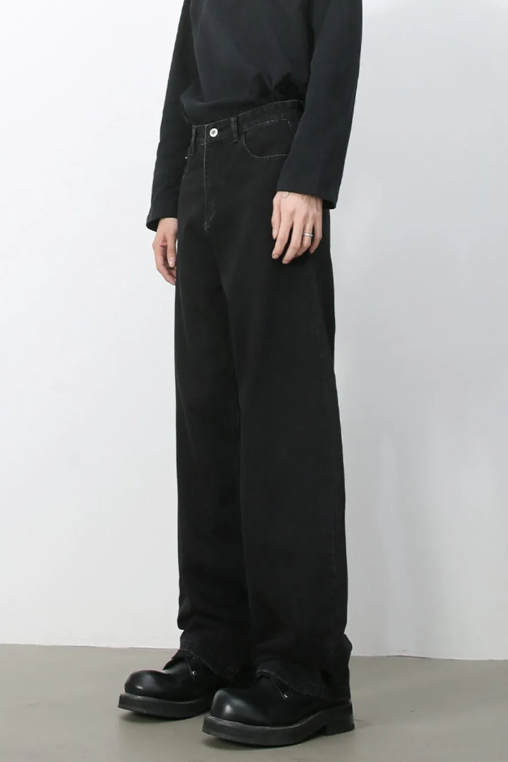 Men's Wide Leg Jeans, image 2