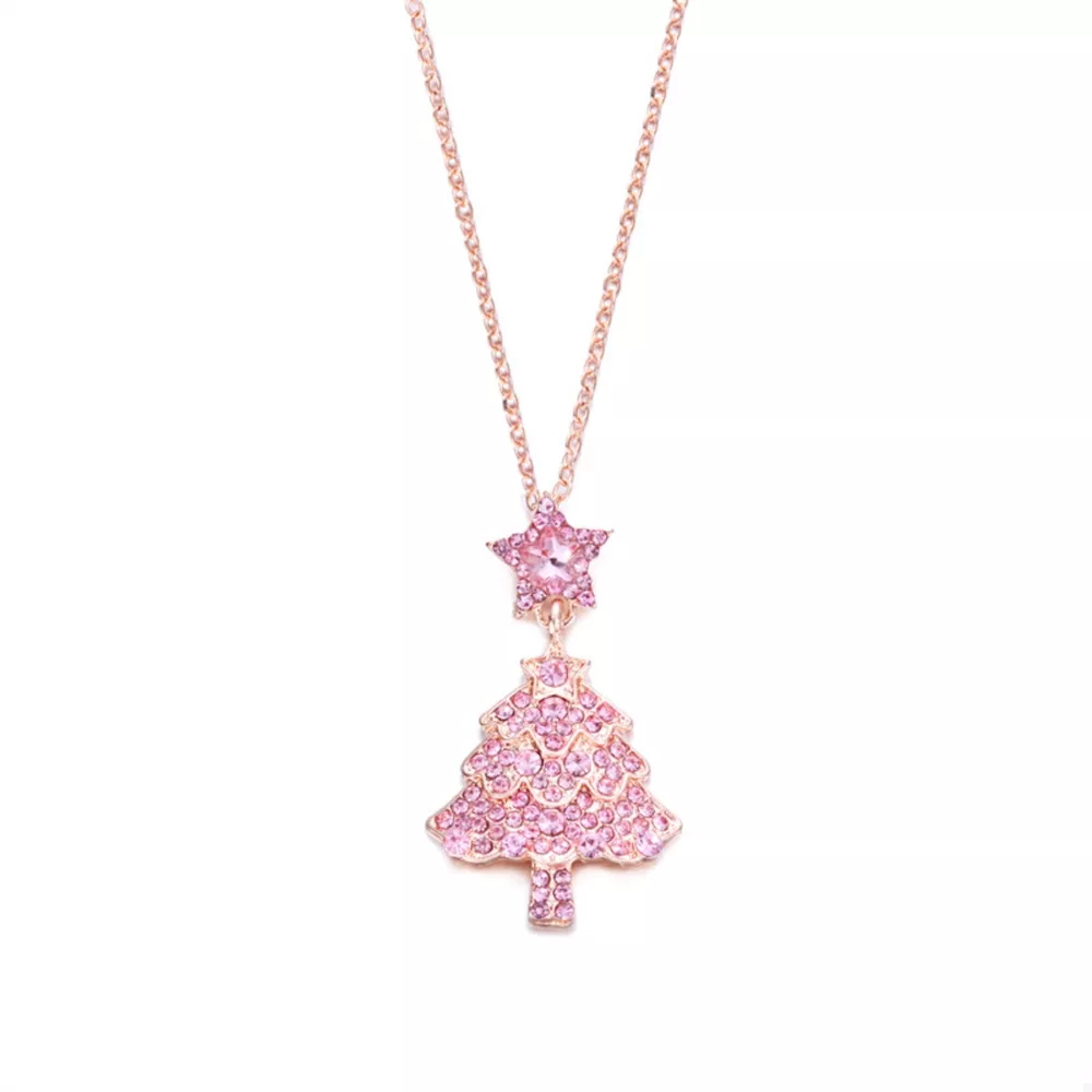 Christmas Tree Pendant Necklace, image 5
