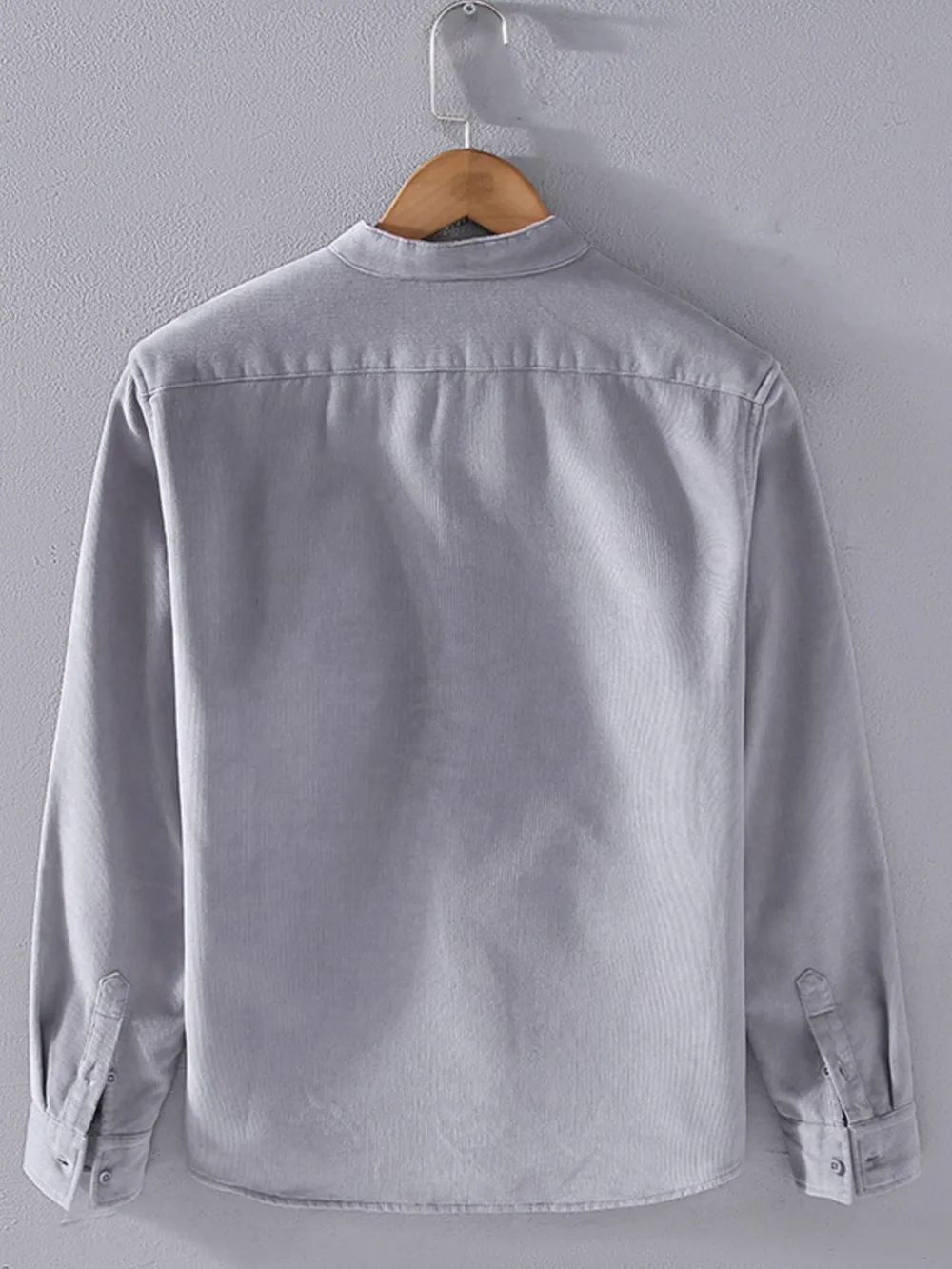 Men's Plus Size Button Up Long Sleeve Shirt, image 3