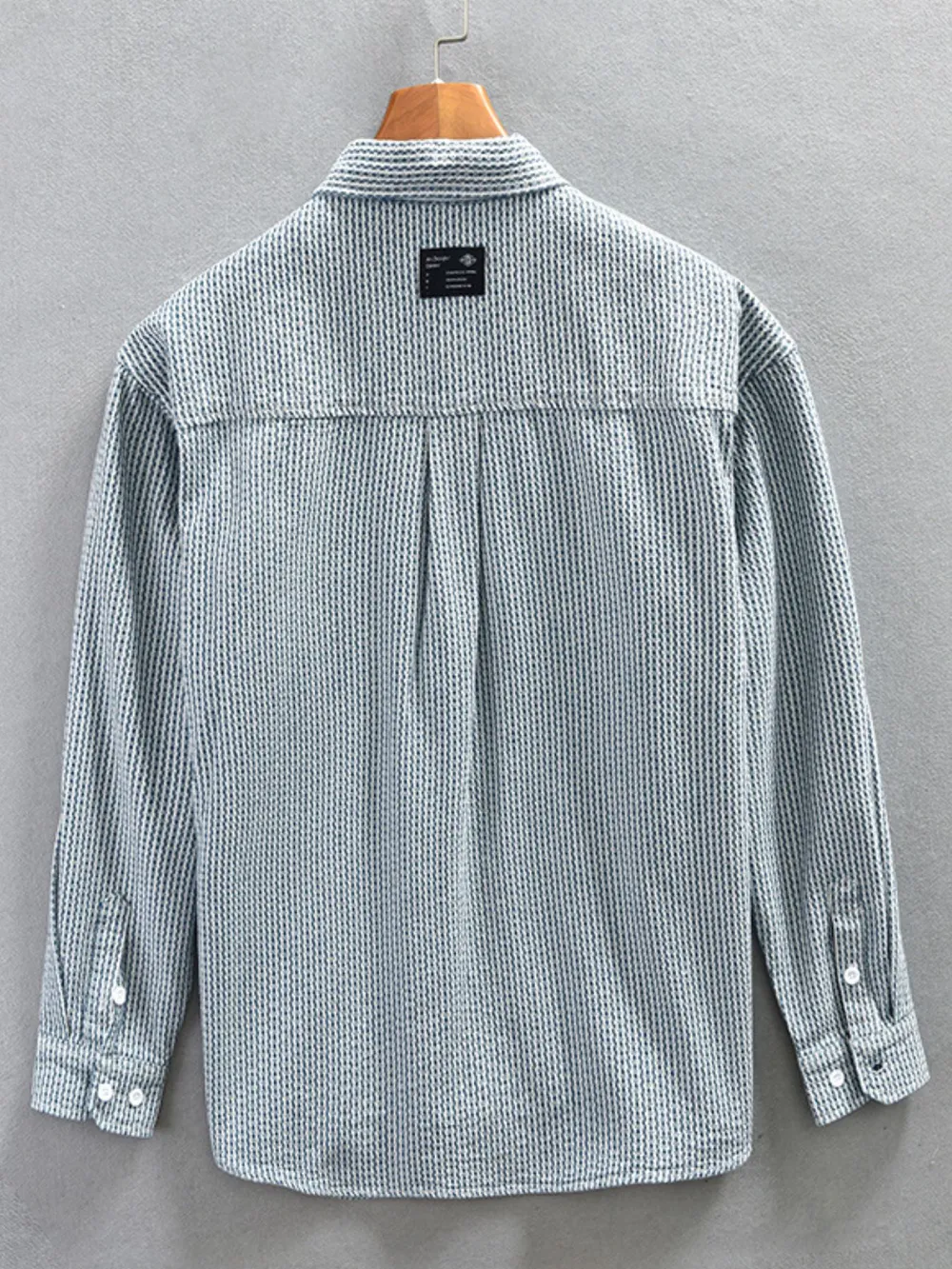 Men's Plus Size Button Up Long Sleeve Shirt, image 2