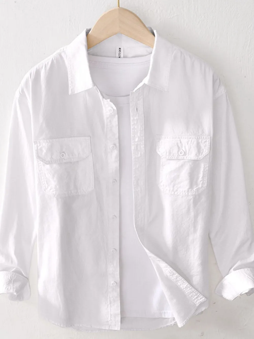 Men's Button Up Long Sleeve Shirt, image 4