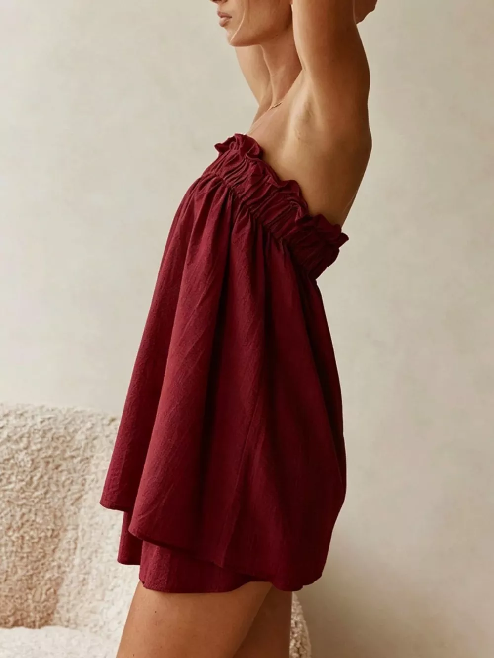 Full Size Strapless Top and High-Waisted Skirt Set Plus Size, image 22