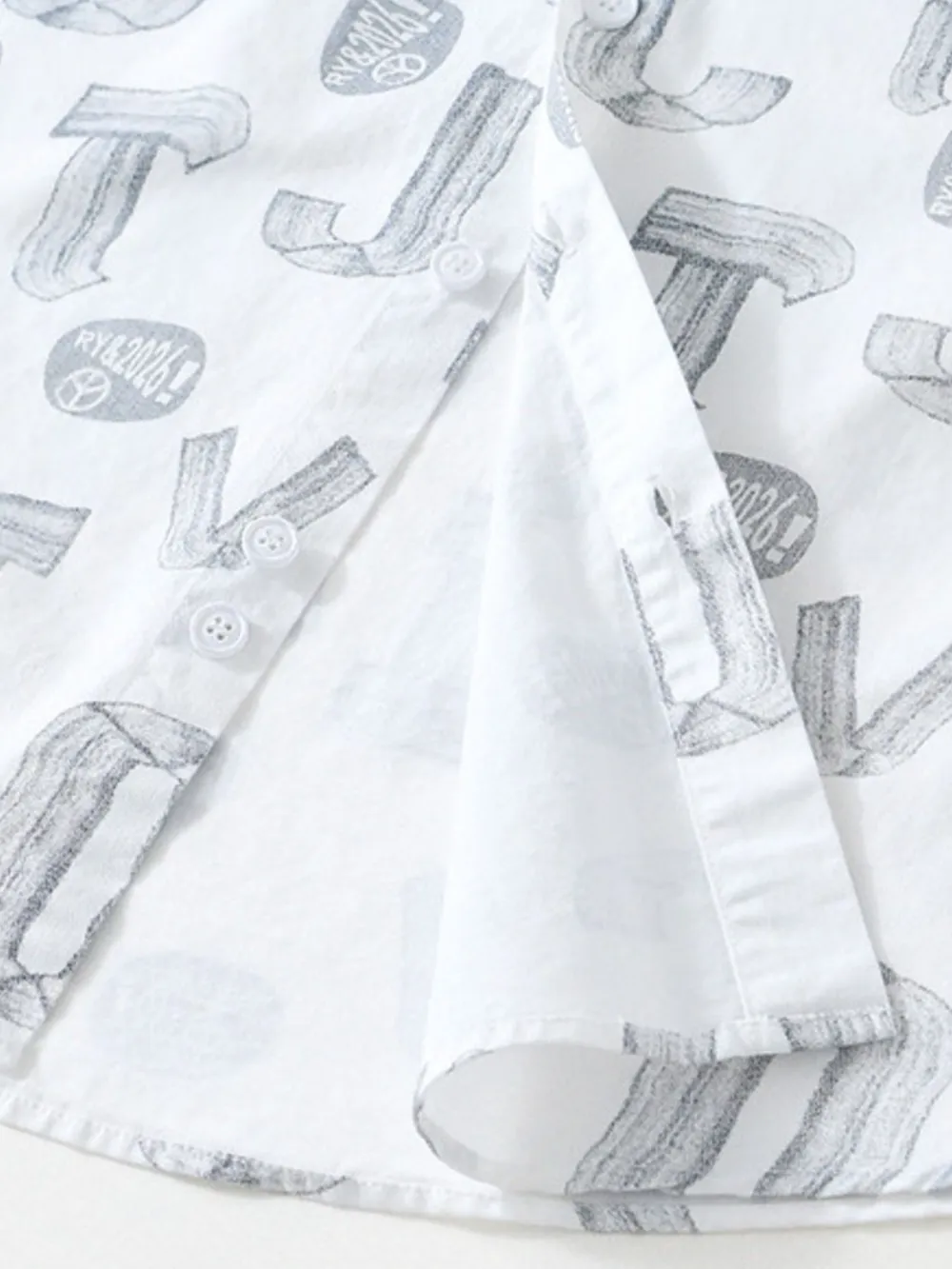 Men's Plus Size Printed Button Up Short Sleeve Shirt, image 6