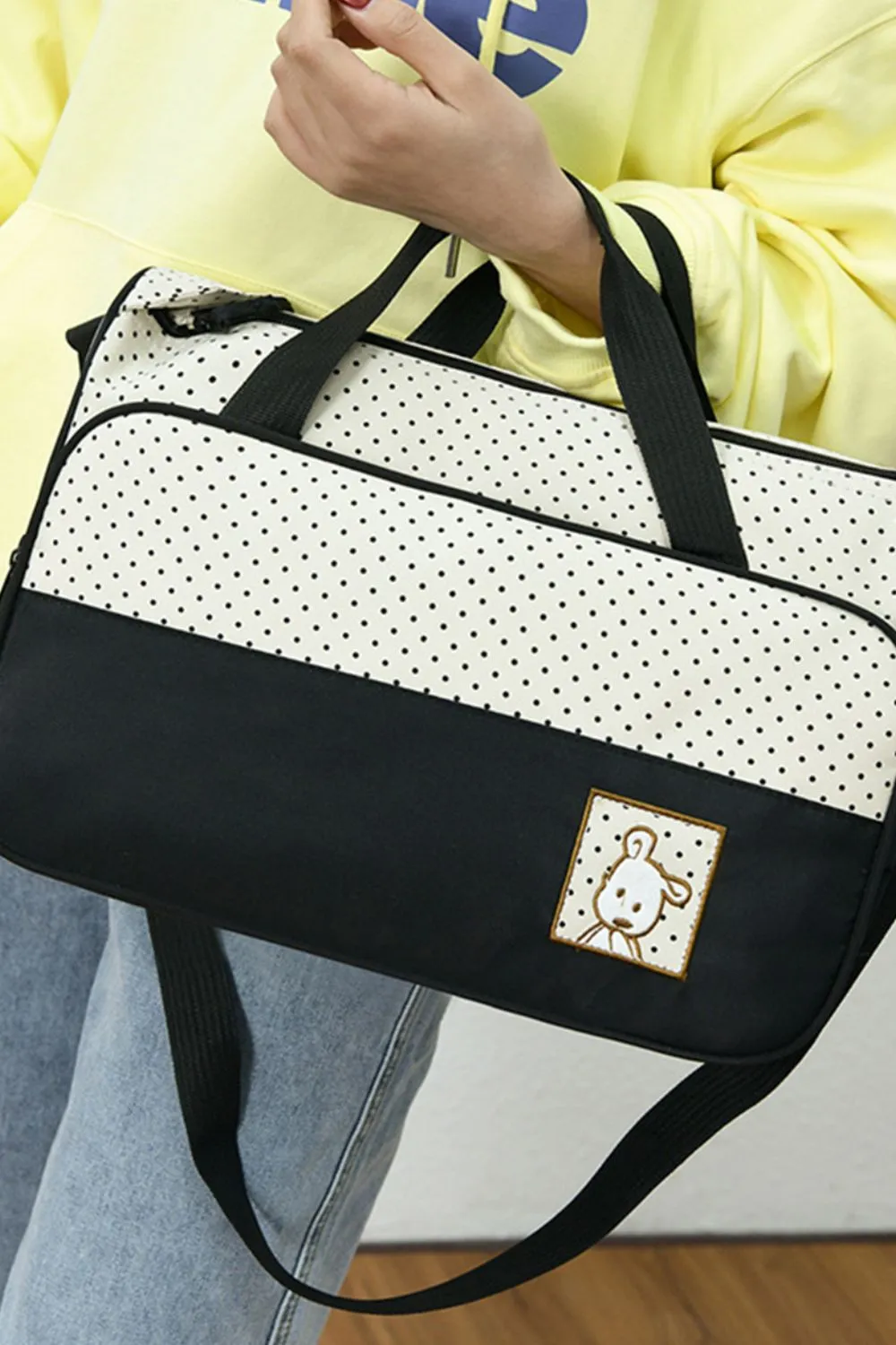 Oxford Cloth Contrast 4 Piece Bag Set, image 2