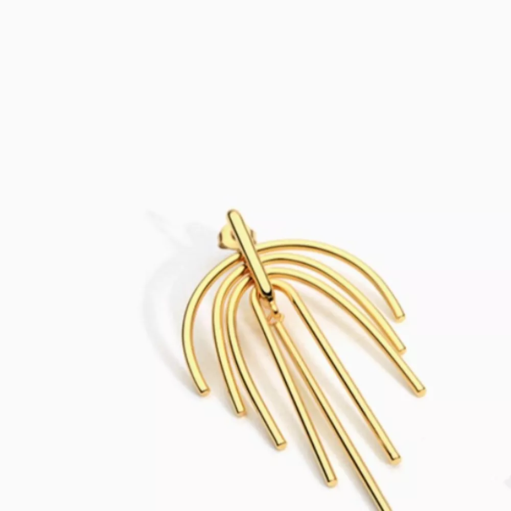 18K Gold-Plated Geometric Earrings, image 5