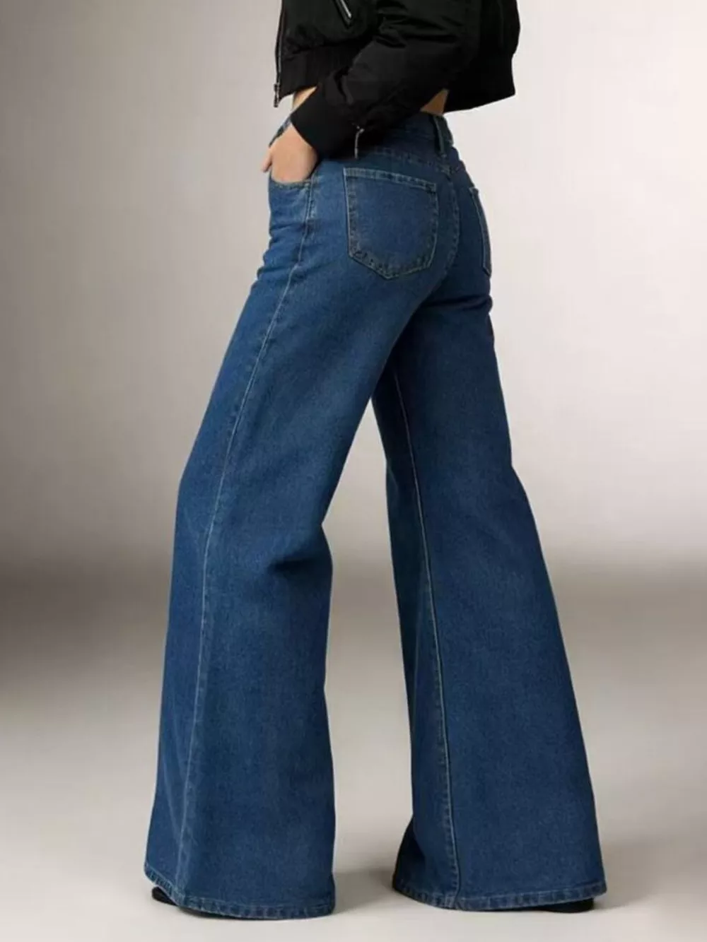 High-Waisted Flare Leg Jeans, image 5