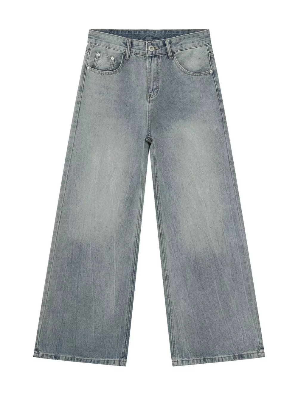 Men's Loose Fit Washed Jeans, image 7