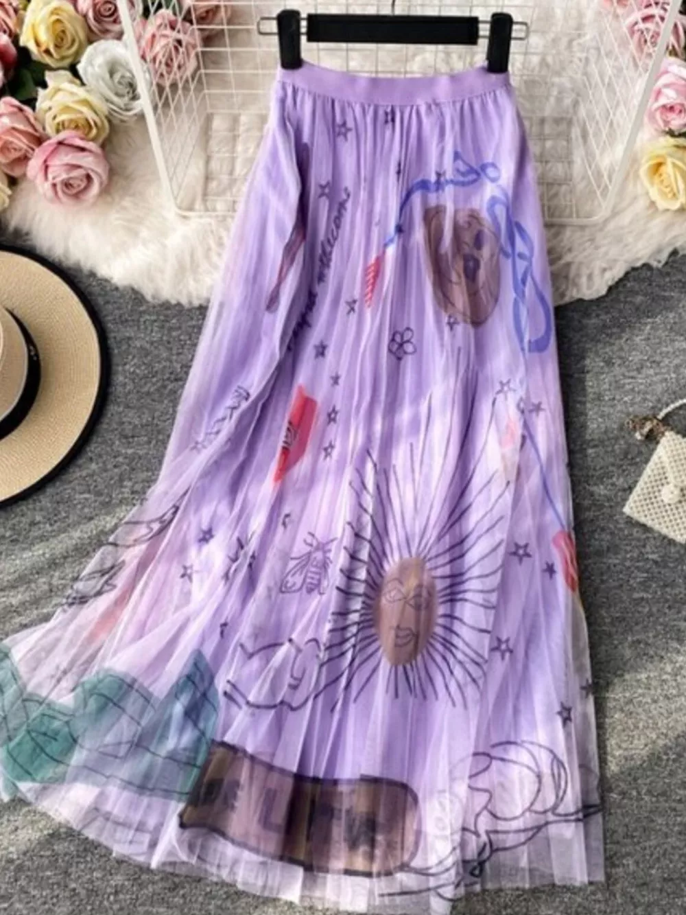 Printed Tulle Skirt, image 12