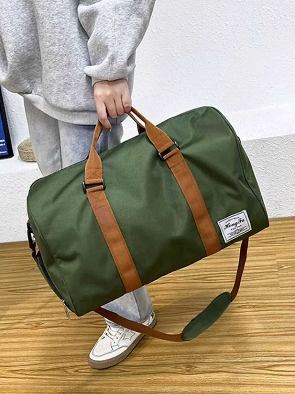 Oxford Cloth Duffel Travel Bag, image 4