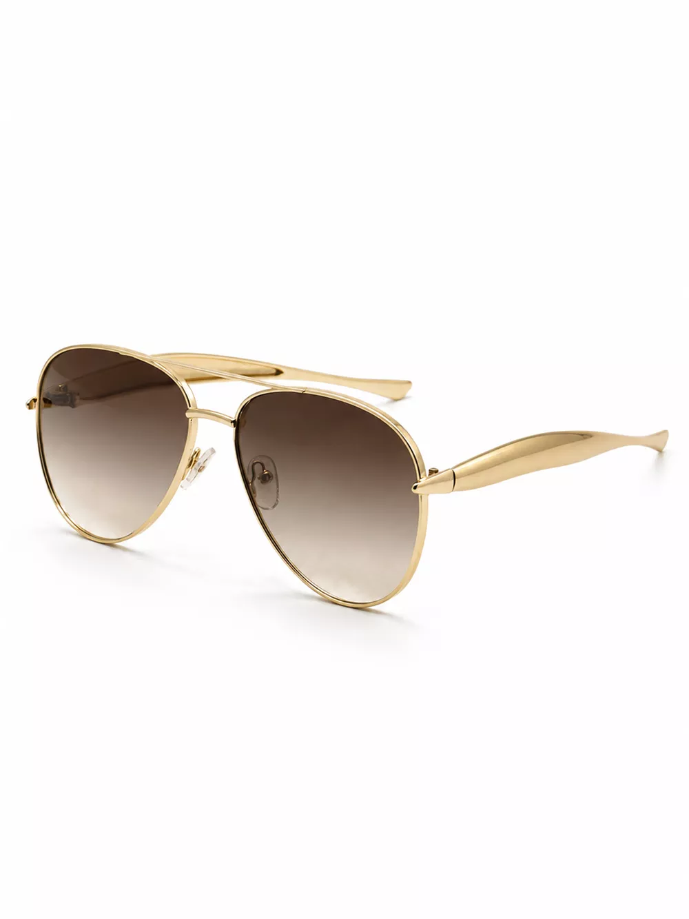 Aviator Sunglasses with Metal Lenses, image 3