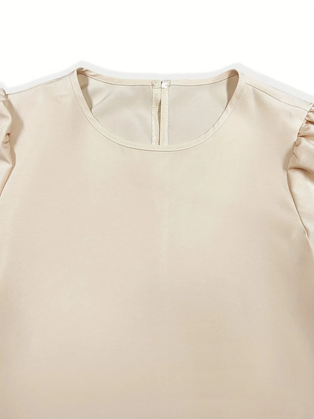 Round Neck Short Sleeve Top and Tied Pants Set, image 4