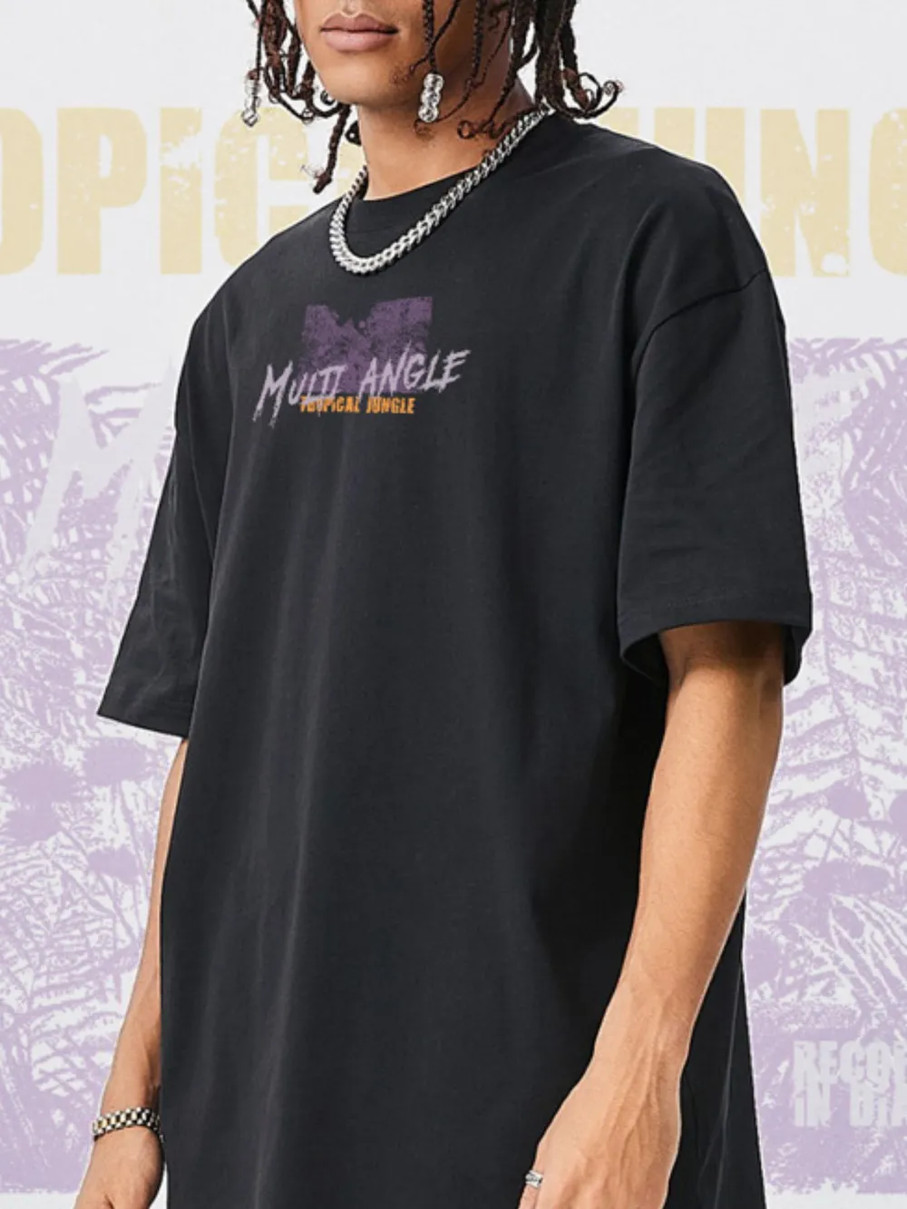 Men's Graphic Round Neck Short Sleeve T-Shirt, image 2