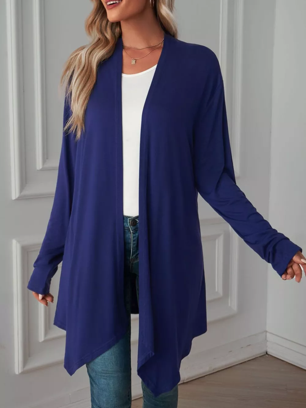 Lightweight Open Front Cardigan, image 5