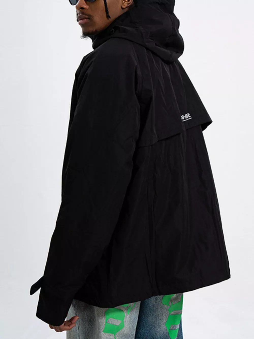 Men's Long Sleeve Hooded Windbreaker Jacket, image 2