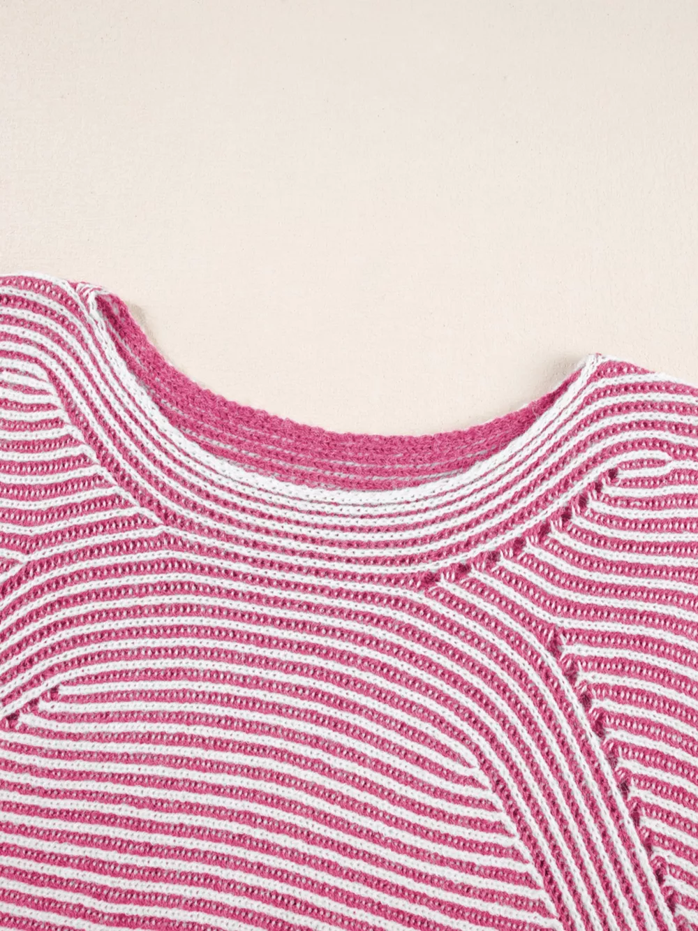 Striped Boat Neck Casual Sweater, image 8
