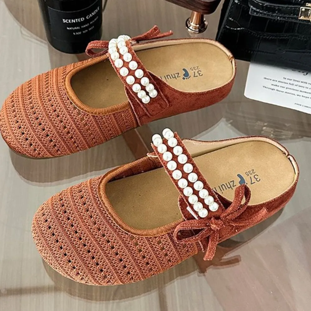 Hollow Out Round Toe Flat Slip-Ons, image 11