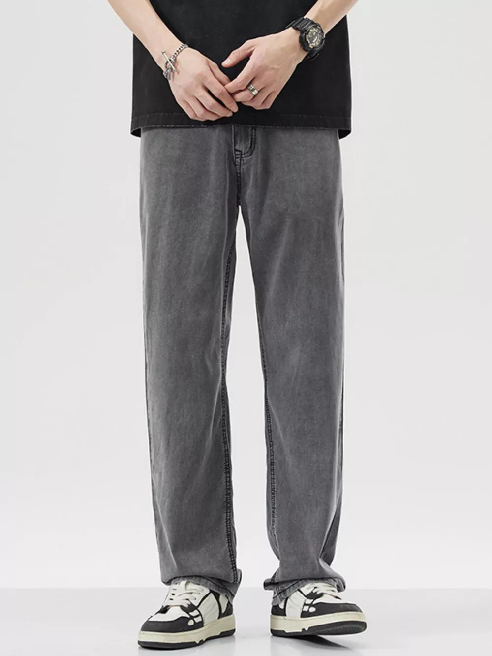 Men's Wide Leg Jeans, image 6