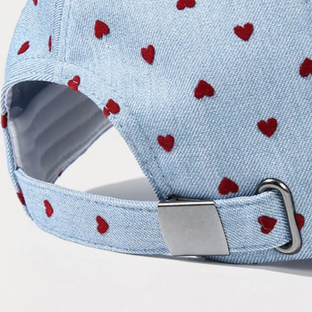 Heart-Patterned Casual Baseball Cap, image 6
