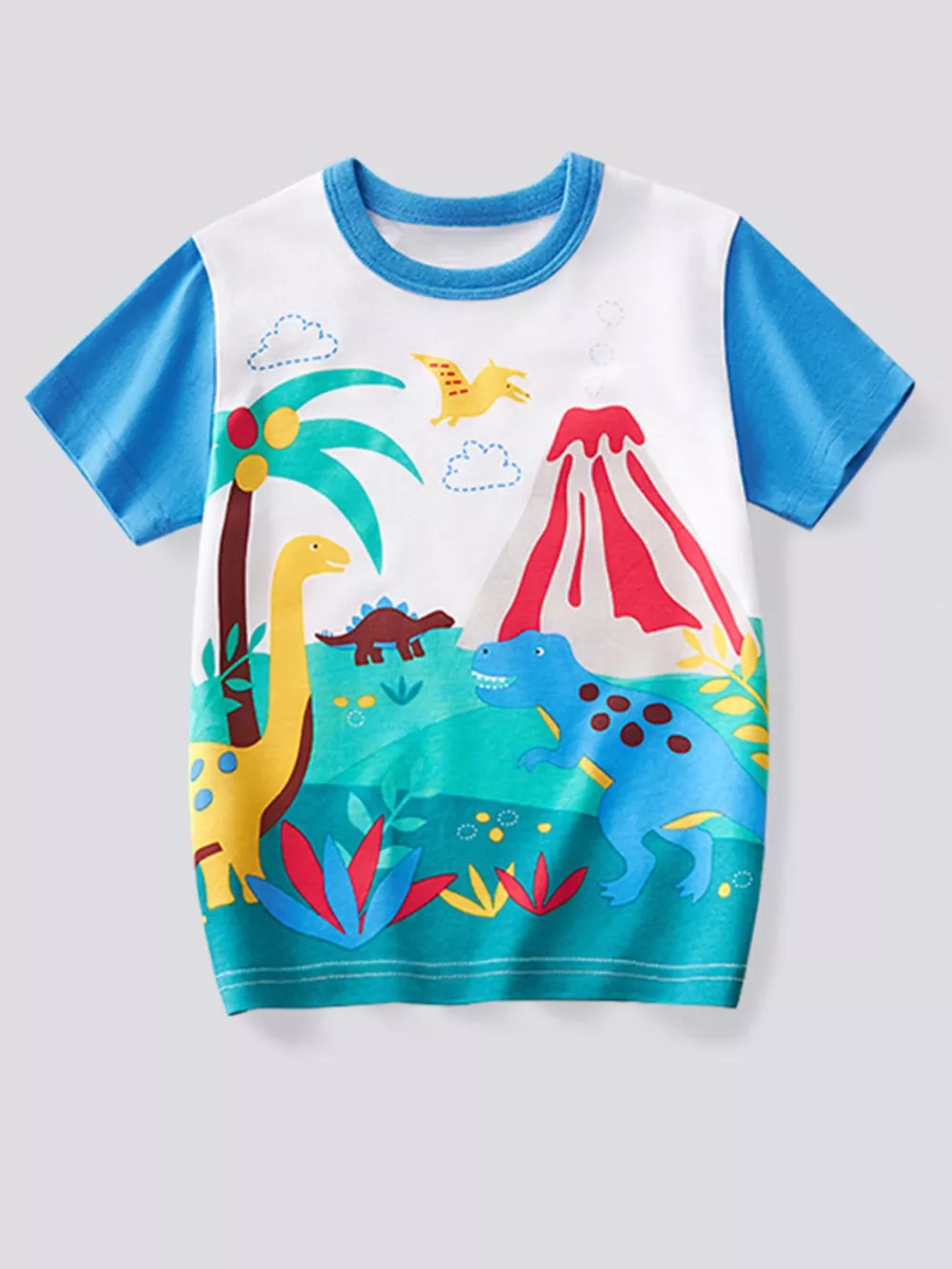 Children's Dinosaur Print Short Sleeve T-Shirt