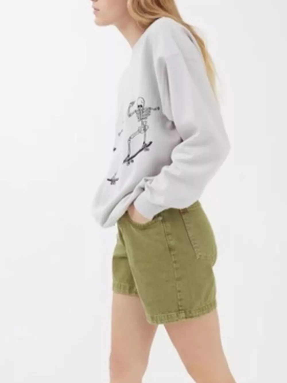 Skeleton Graphic Round Neck Sweatshirt, image 12