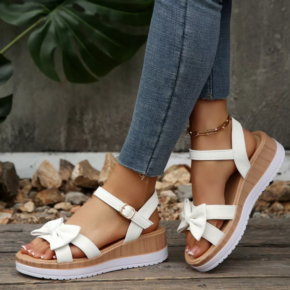 Open Toe Wedge Sandals, image 3