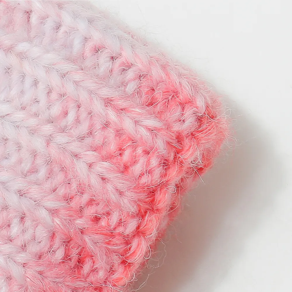 Gradient Knit Hat with Pompom, image 9