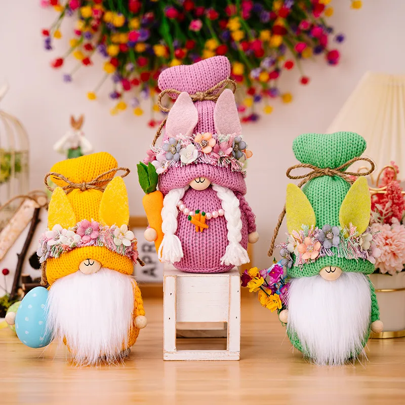 Easter Knit Faceless Doll, image 2