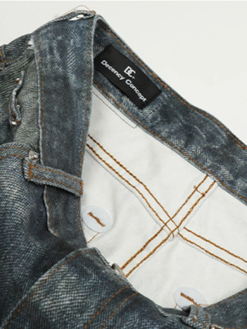 Men's Distressed Straight-Leg Jeans, image 5