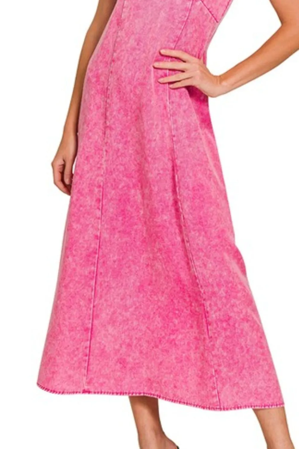 Tencel Mineral Washed Maxi Dress, image 3