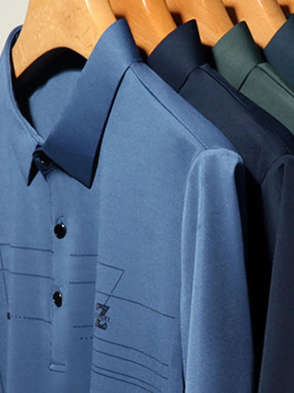 Men's Plus Size Short Sleeve Classic Business Polo Shir, image 6