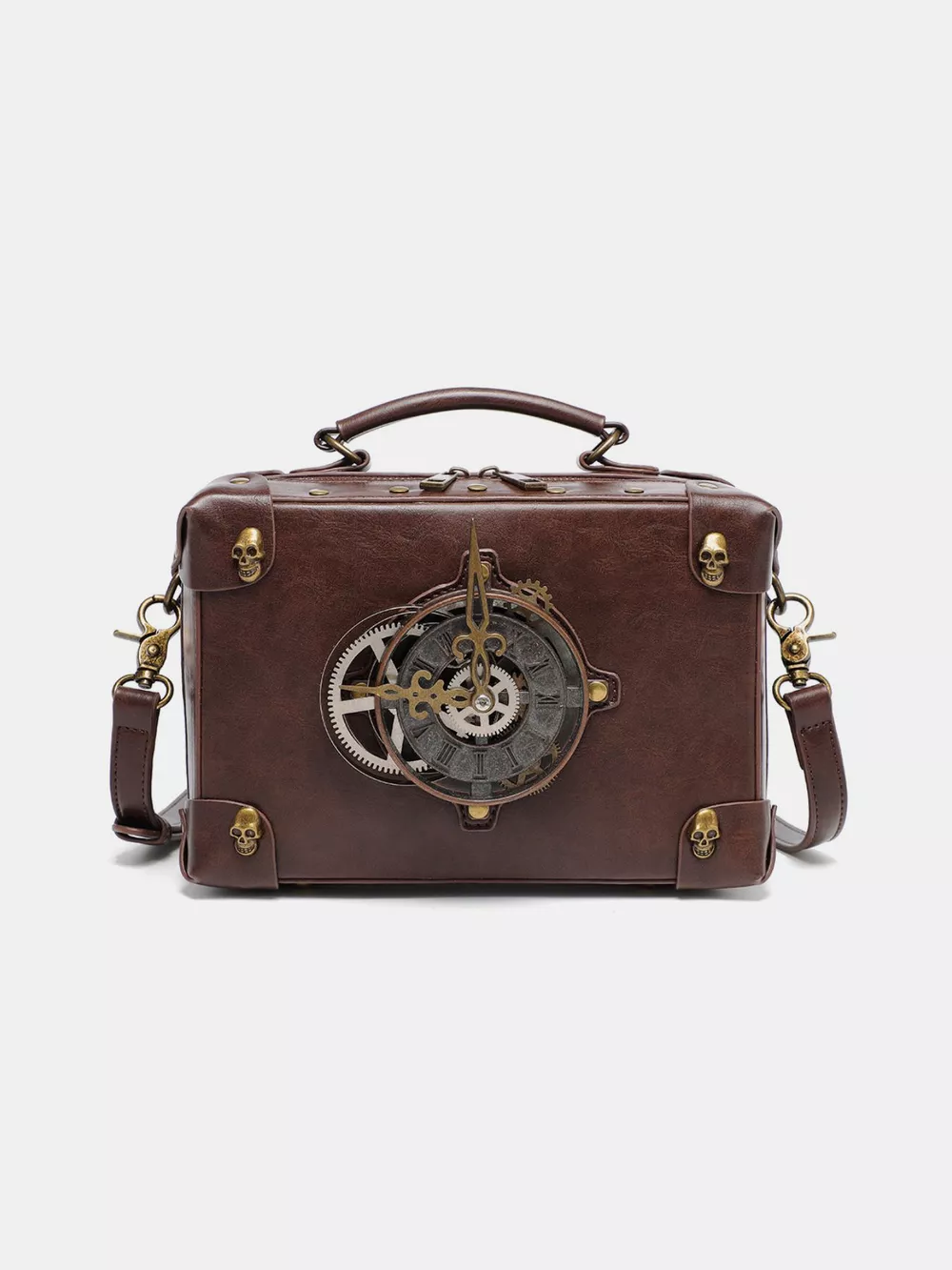 Steampunk Clockwork Design Crossbody Bag